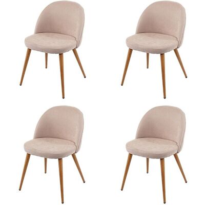 Eetkamerstoel MCW-D53 (set van 4), beige - Beige Eetkamerstoel MCW-D53 (set van 4), beige - Beige