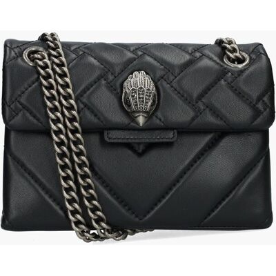 Kurt Geiger Mini Leather Kensington X Zwart/Zilver female Kurt Geiger Mini Leather Kensington X Zwart/Zilver female