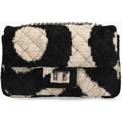 Rough Studios Mini Velvet Bandita 010 Zwart/Off-White ONE female Rough Studios Mini Velvet Bandita 010 Zwart/Off-White ONE female
