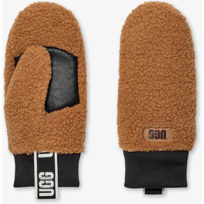 UGG Sherpa Mitten Logo Tape Chestnut wanten XL female UGG Sherpa Mitten Logo Tape Chestnut wanten XL female