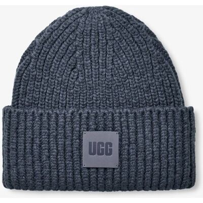UGG Chunky Rib Beanie Dark Wave Muts ONE female UGG Chunky Rib Beanie Dark Wave Muts ONE female