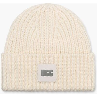 UGG Chunky Rib Beanie Beige muts female UGG Chunky Rib Beanie Beige muts female