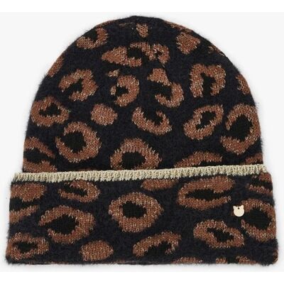 LOLLIPOPS Olinou Beanie Zwart/Bruin Muts female LOLLIPOPS Olinou Beanie Zwart/Bruin Muts female
