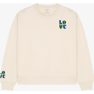 Aquila Love Off-White/Multicolor sweater M female Aquila Love Off-White/Multicolor sweater M female