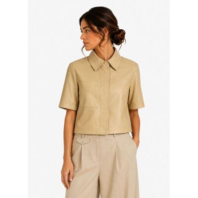Goosecraft Bodie Lichtbruin blouse S female Goosecraft Bodie Lichtbruin blouse S female