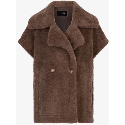 IBANA Jaxey Donkerbruin gilet 36 female IBANA Jaxey Donkerbruin gilet 36 female