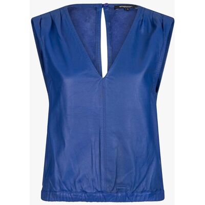 Goosecraft Elvie 1-A kobaltblauw blouse S female Goosecraft Elvie 1-A kobaltblauw blouse S female