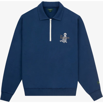 Mercer Amsterdam The Mercer Dog Quarter Zip Donkerblauw Sweater XL unisex Mercer Amsterdam The Mercer Dog Quarter Zip Donkerblauw Sweater XL unisex