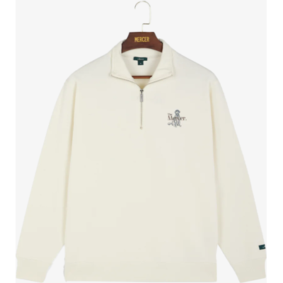 Mercer Amsterdam The Mercer Dog Quarter Zip Off White Sweater L unisex Mercer Amsterdam The Mercer Dog Quarter Zip Off White Sweater L unisex