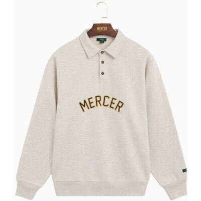 Mercer amsterdam Mercer The Mercer Sweat Polo Beige Sweater L unisex Mercer amsterdam Mercer The Mercer Sweat Polo Beige Sweater L unisex