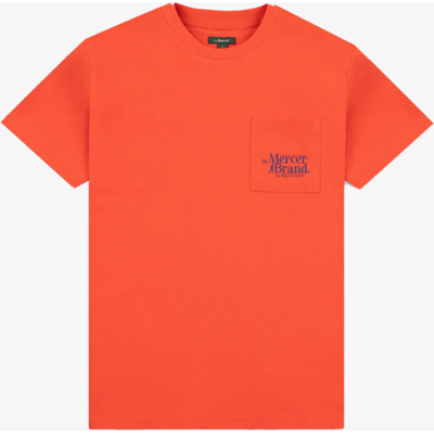 Mercer Amsterdam The Mercer Brand Logo Tee Rood T-Shirt unisex Mercer Amsterdam The Mercer Brand Logo Tee Rood T-Shirt unisex