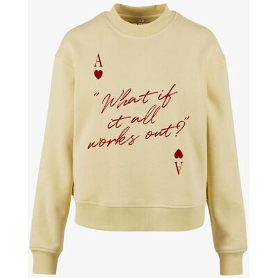 Aquila What If Lichtgeel sweater XL female Aquila What If Lichtgeel sweater XL female
