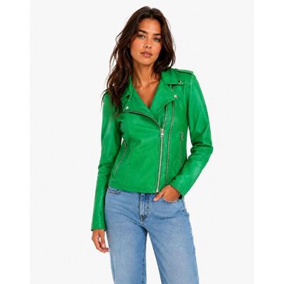 Goosecraft Biker 513 Groen jack XS female Goosecraft Biker 513 Groen jack XS female