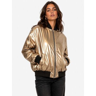 Goosecraft Britte Bomber 1-A Goud/Groen jack female Goosecraft Britte Bomber 1-A Goud/Groen jack female