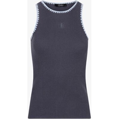 IBANA Timora Grijsblauw Tanktop 40 female IBANA Timora Grijsblauw Tanktop 40 female