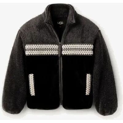 UGG Marlene Heritage Braid Jacket Black jack XS female UGG Marlene Heritage Braid Jacket Black jack XS female