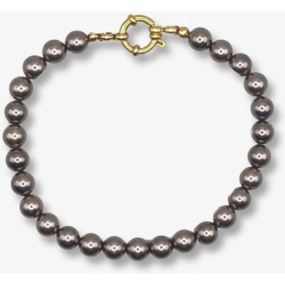 Bonnie Studios Pearl Bracelet Donkerbruin Armband female Bonnie Studios Pearl Bracelet Donkerbruin Armband female