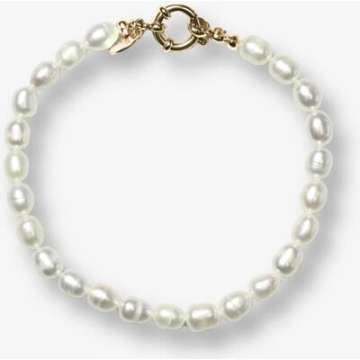 Bonnie Studios Boris Pearl Bracelet Wit Armband ONE female Bonnie Studios Boris Pearl Bracelet Wit Armband ONE female