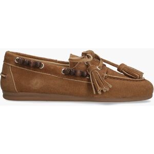 Posa Boat Brushed Beads Cognac 38 female Posa Boat Brushed Beads Cognac 38 female