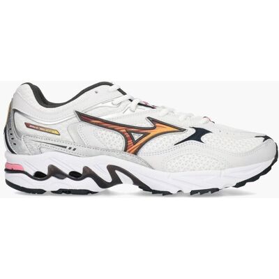 Mizuno Wave Mustang 4 LS OG Wit/Multi 42.5 male Mizuno Wave Mustang 4 LS OG Wit/Multi 42.5 male