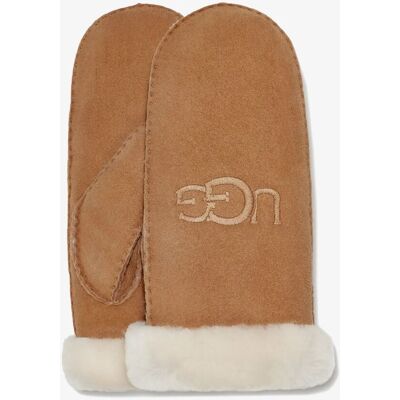 UGG Sheepskin Embroider Mitten Chestnut wanten female UGG Sheepskin Embroider Mitten Chestnut wanten female