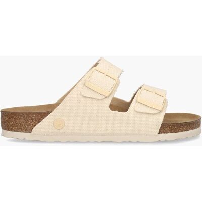 Birkenstock Arizona Rivet Logo Off-White female Birkenstock Arizona Rivet Logo Off-White female