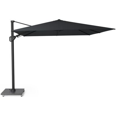 Platinum Challenger T² zweefparasol - premium doek 300x300cm Jet Black Platinum Challenger T² zweefparasol - premium doek 300x300cm Jet Black