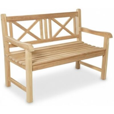 BUITEN living Lissabon 2-zits tuinbank teakhout Natural Teak 120cm BUITEN living Lissabon 2-zits tuinbank teakhout Natural Teak 120cm