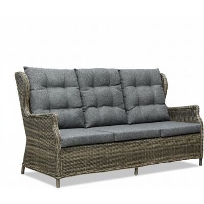 Denza Furniture Belfort loungebank aluminium + wicker Kobo Grey 180cm Denza Furniture Belfort loungebank aluminium + wicker Kobo Grey 180cm