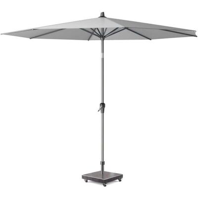 Platinum Riva stokparasol Light grey Ø250cm rond Platinum Riva stokparasol Light grey Ø250cm rond