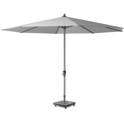 Platinum Riva stokparasol Light grey Ø350cm rond Platinum Riva stokparasol Light grey Ø350cm rond