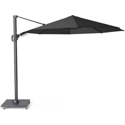 Platinum Challenger T² zweefparasol - premium doek Ø350cm rond Faded Black Platinum Challenger T² zweefparasol - premium doek Ø350cm rond Faded Black