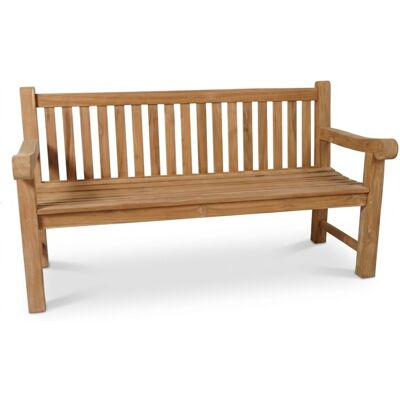 BUITEN living Salzburg premium 3-zits tuinbank teakhout Natural Teak 164cm BUITEN living Salzburg premium 3-zits tuinbank teakhout Natural Teak 164cm