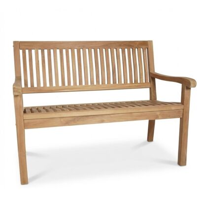 BUITEN living Malmo 2-zits tuinbank teakhout Natural Teak 120cm BUITEN living Malmo 2-zits tuinbank teakhout Natural Teak 120cm