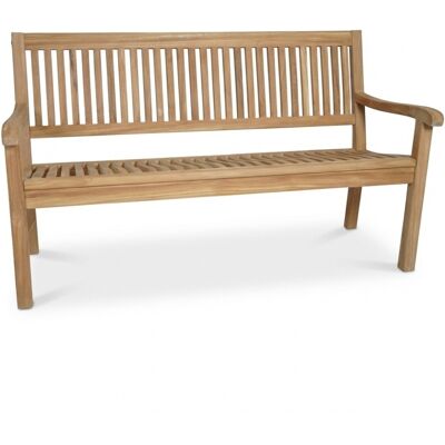 BUITEN living Malmo 3-zits tuinbank teakhout Natural Teak 150cm BUITEN living Malmo 3-zits tuinbank teakhout Natural Teak 150cm