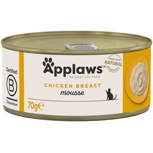 24x70g Mousse Kip Applaws Kattenvoer 24x70g Mousse Kip Applaws Kattenvoer