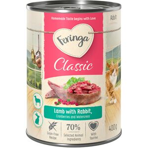 6x400g Lam/Konijn Classic Meat Menu Feringa Kattenvoer 6x400g Lam/Konijn Classic Meat Menu Feringa Kattenvoer
