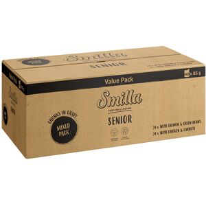 Smilla verse zakjes Senior Hapjes in saus met groenten - JUMBOPACK Mixpaket (48 x 85 g) Smilla verse zakjes Senior Hapjes in saus met groenten - JUMBOPACK Mixpaket (48 x 85 g)