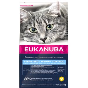 2kg Sterilised/Weight Control Adult Eukanuba Kattenvoer 2kg Sterilised/Weight Control Adult Eukanuba Kattenvoer