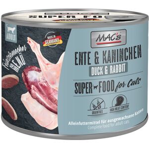 Voordeelpakket MAC's Cat Fijnproever 24 x 200 g Kattenvoer - Eend & Konijn Voordeelpakket MAC's Cat Fijnproever 24 x 200 g Kattenvoer - Eend & Konijn