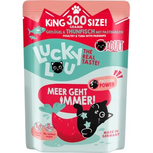 6x300g Lucky Lou Adult Gevogelte & Tonijn nat kattenvoer 6x300g Lucky Lou Adult Gevogelte & Tonijn nat kattenvoer