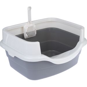 TIAKI Toiletbak Stormy donkergrijs/wit kat TIAKI Toiletbak Stormy donkergrijs/wit kat