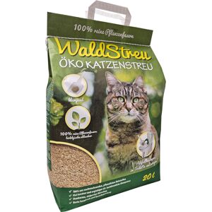 Dubbelpak 2x20l WaldStreu klonterende kattenbakvulling Dubbelpak 2x20l WaldStreu klonterende kattenbakvulling