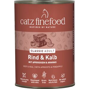 6x400g Rund/Kalf Catz Finefood Kattenvoer 6x400g Rund/Kalf Catz Finefood Kattenvoer