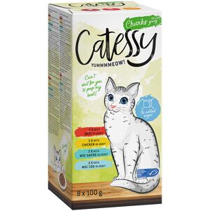 Mixpakket Catessy Kuipjes 32 x 100 g Kattenvoer - Hapjes in Saus Mix Mixpakket Catessy Kuipjes 32 x 100 g Kattenvoer - Hapjes in Saus Mix