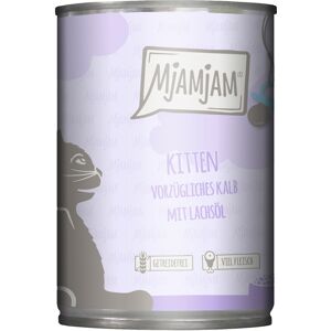 6x400g MjAMjAM Kitten Excellent Kalf met zalmolie nat kattenvoer 6x400g MjAMjAM Kitten Excellent Kalf met zalmolie nat kattenvoer