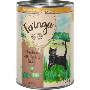 Feringa Country Style Menu 6 x 400 g - Kip, rundvlees, varkensvlees Feringa Country Style Menu 6 x 400 g - Kip, rundvlees, varkensvlees