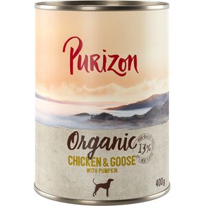 6x 400g Kip en Gans met Pompoen Purizon Organic Nat Hondenvoer 6x 400g Kip en Gans met Pompoen Purizon Organic Nat Hondenvoer