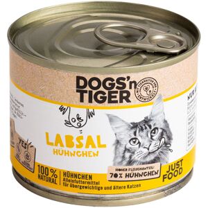 6 x 200 g Dogs'n Tiger Senior Cat Labsal Kip natvoer 6 x 200 g Dogs'n Tiger Senior Cat Labsal Kip natvoer