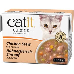 12x95g Catit Cuisine stoofschotel kip met pompoen natvoer voor katten 12x95g Catit Cuisine stoofschotel kip met pompoen natvoer voor katten